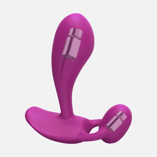 Witty Double Sided Vibrating Anal Plug - Sweet Orchid