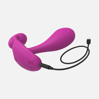 Witty Double Sided Vibrating Anal Plug - Sweet Orchid