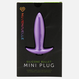 Mini Plug 15 Function Anal Plug Vibrating - Purple