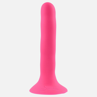 Please Silicone Non Vibrating Dildo- 5.25"- Pink