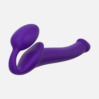 Silicone Bendable Strap-On Med - Purple