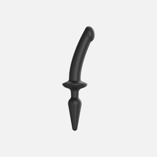 Switch Plug-In Semi-Realistic Dildo Sml - Black