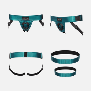 Leatherette Harness Curious- Metallic Green