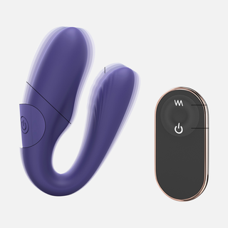 Match Up Couples Vibrator with Remote - Midnight Indigo