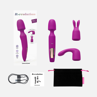 R-Evolution Wand Vibrator Set - Sweet Orchid