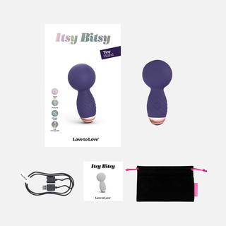 Itsy Bitsy Wand Vibrator - Midnight Indigo