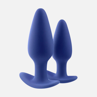 Regii 2-Piece Non Vibrating Anal Plug Set - Blue