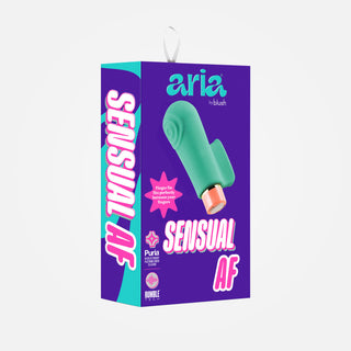 Aria Sensual AF - Teal Rechargeable Finger Vibrator