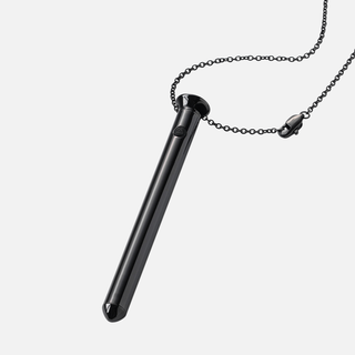 Vesper 2 Bullet Vibrator Necklace - Black