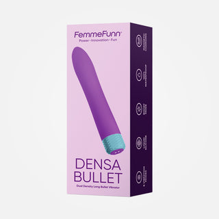 Densa - Rechargeable Dual Density Long Bullet Vibrator - Purple