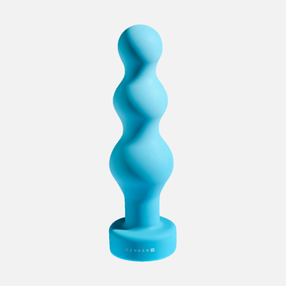 Plugged Up Vibrating Anal Plug - Blue