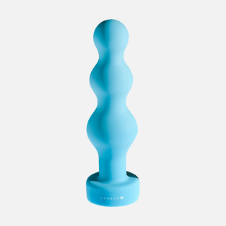 Plugged Up Vibrating Anal Plug - Blue