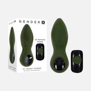 Gender X My Secret Garden Vibrating Anal Plug with remote