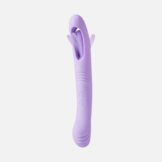 Harper Dual Motor Flicking Thumping Vibrator - Purple