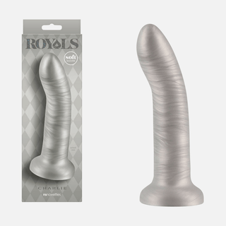 Royals Charlie Non Vibrating Dildo 7 inch/17.8cm - Metallic Champagne