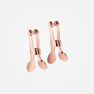 Bound Nipple Clamps - Rose Gold Metal Set of 2