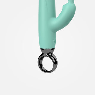 PrimO - Rechargeable Rabbit Vibrator with Ring Handle - Green