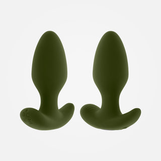 The Colonel - Green Rechargeable Vibrating Anal Plug with Wireless Remote