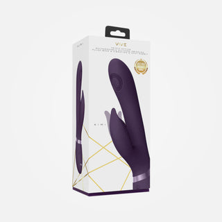 Aimi - 3 Motor Rechargeable Purple Swinging Rabbit Vibrator