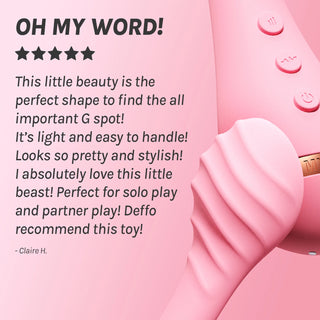 Myth - Pink Rechargeable Textured G-Spot Vibrator